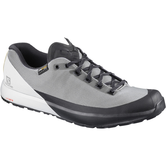 SALOMON ACRO Philippines - Men's Hiking Shoes - White/Grey/Black | 501249-KHC